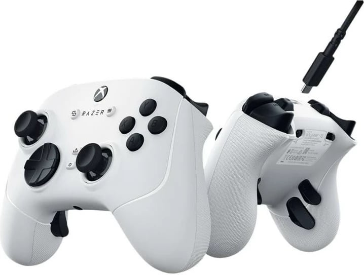 Gamepad Razer Wolverine V3 Tournament RZ06-05210200-R3M1, me kabllo USB, layout Xbox, i bardhë