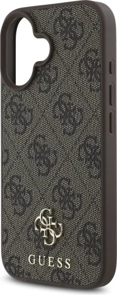 Mbështjellës Guess 4G Small Classic MagSafe për iPhone 16, Kafe