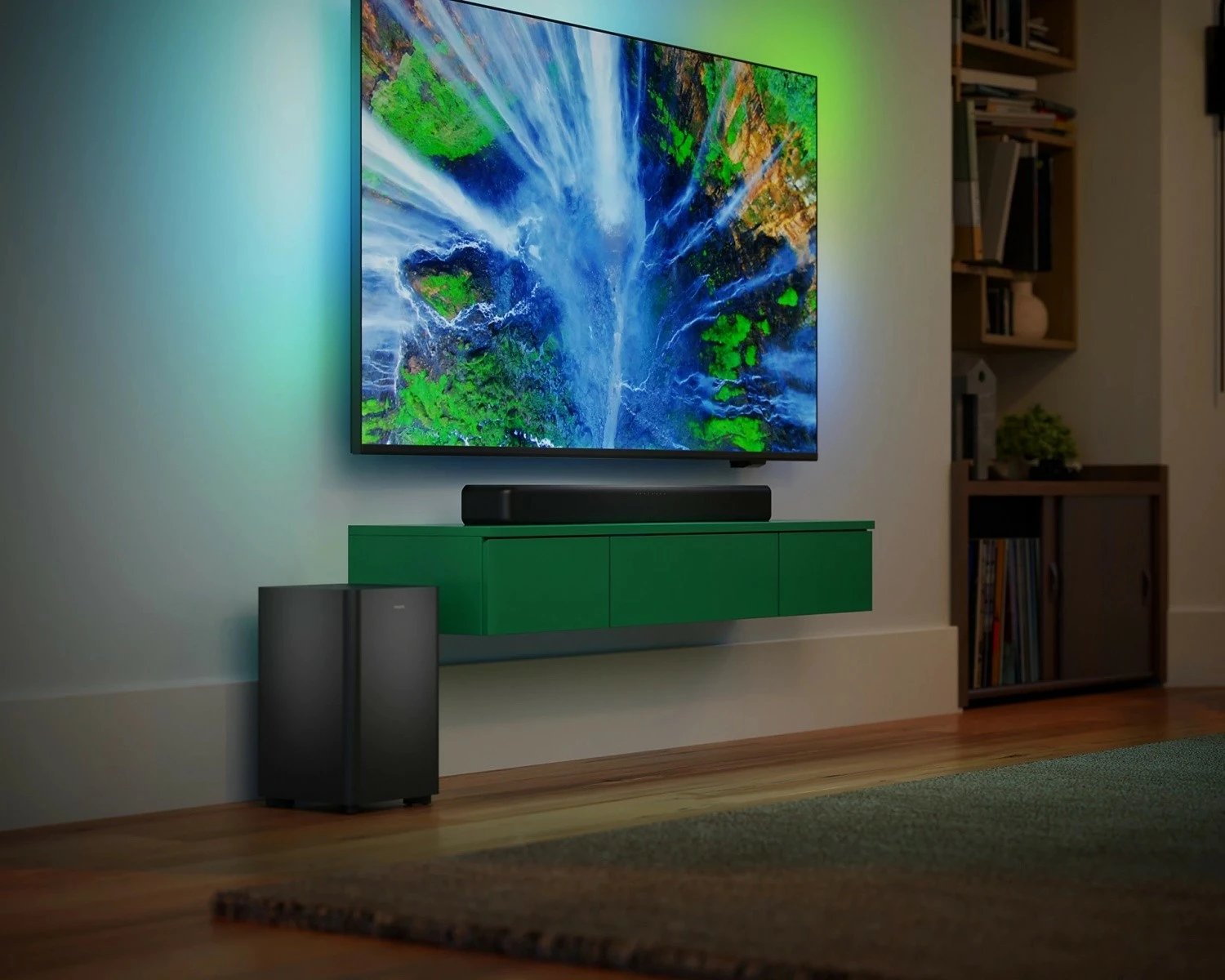 Soundbar Philips TAB5309/10 me subwoofer wireless, 240W, Gri