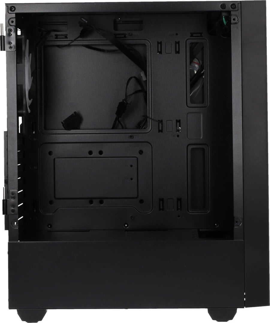 Kasë Gembird Fornax 4000 ARGB, Midi Tower, ATX, ITX, Micro ATX, e zezë