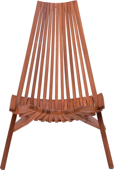 Shezlong palosës, dru tik natyral, 101x63x80cm