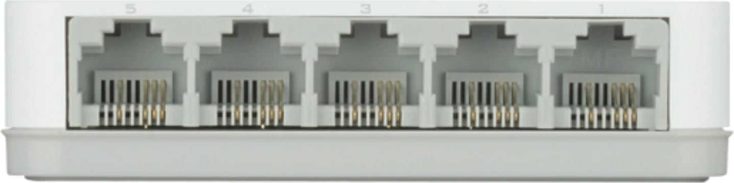 Switch D-Link, GO‑SW‑5E, i bardhë