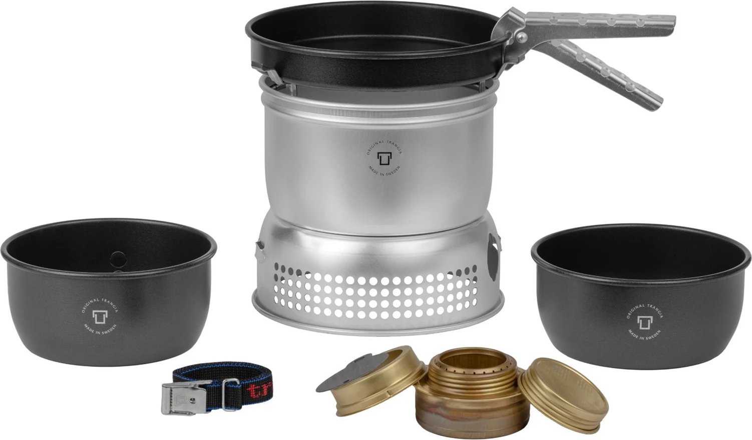 Set sobë kampingu Trangia 27-5/UL, 1 zonë gatimi, 2 tenxhere 1L, 745g, argjendtë