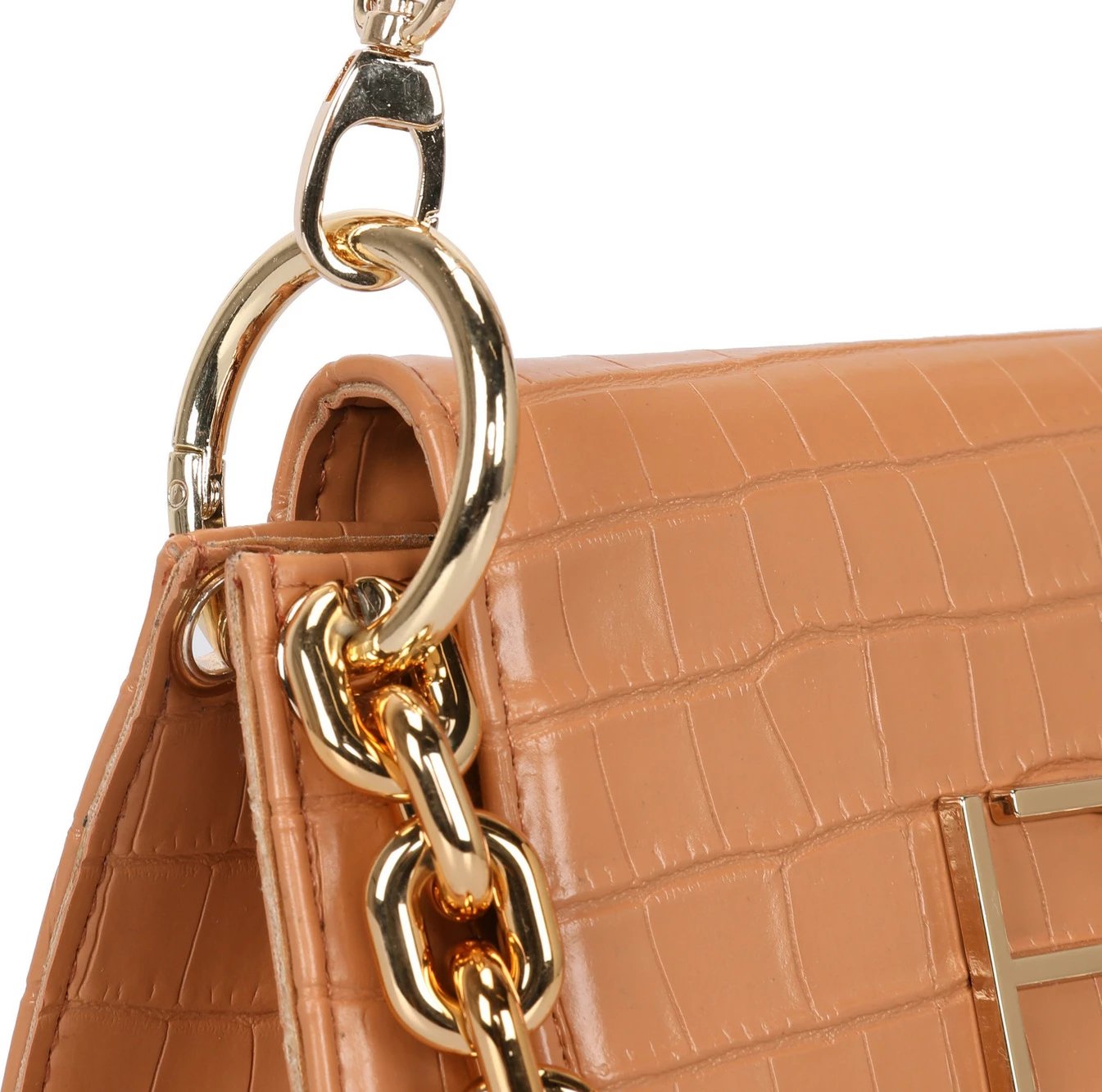 Çantë crossbody Lucky Bees, Croco Tan, 320
