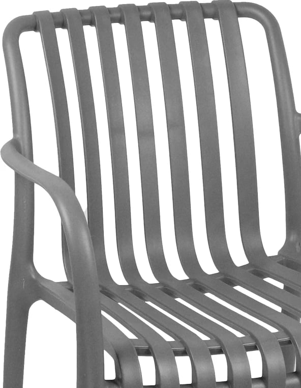 Karrige për kopsht Zoi pp ngjyrë antracit 58.5x54x80cm