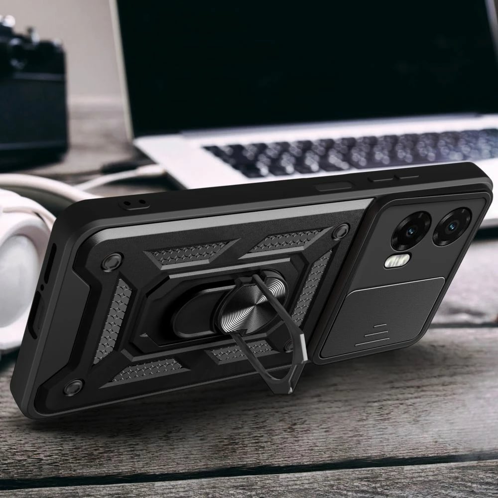 Mbështjellës Tech-Protect CamShield Pro për Motorola Moto G35 5G, i zi