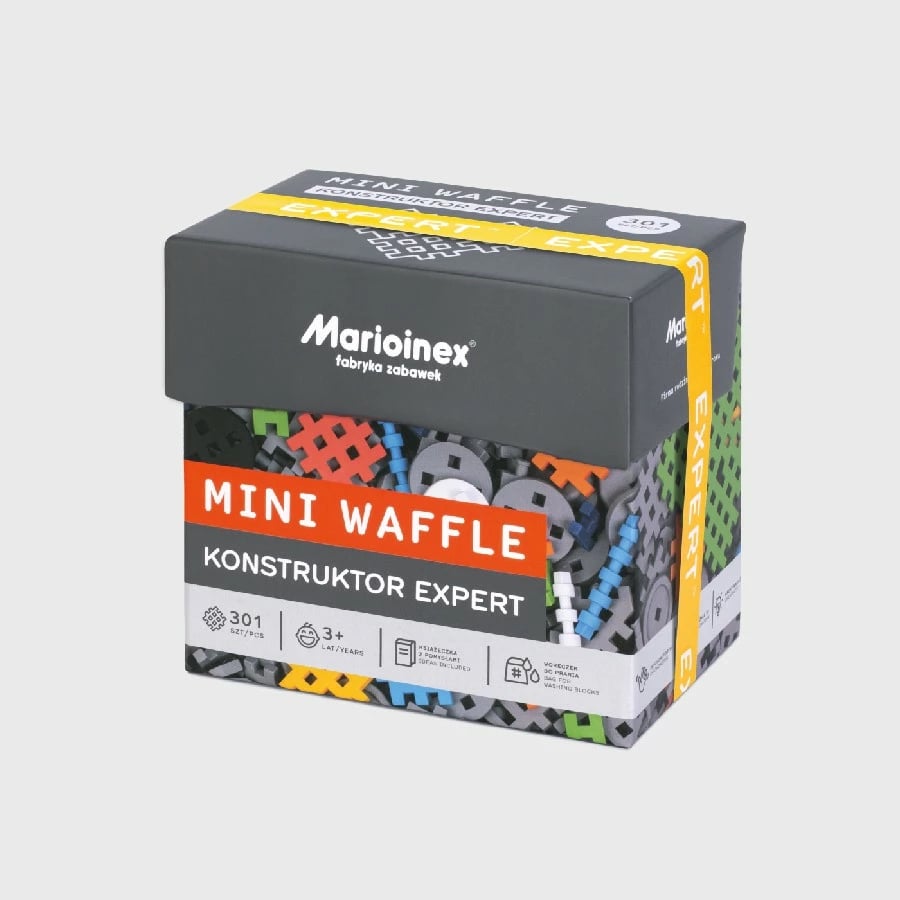 Set blloqe ndërtimi Marioinex Mini Waffle Constructor Expert 301 copë, shumëngjyrëshe