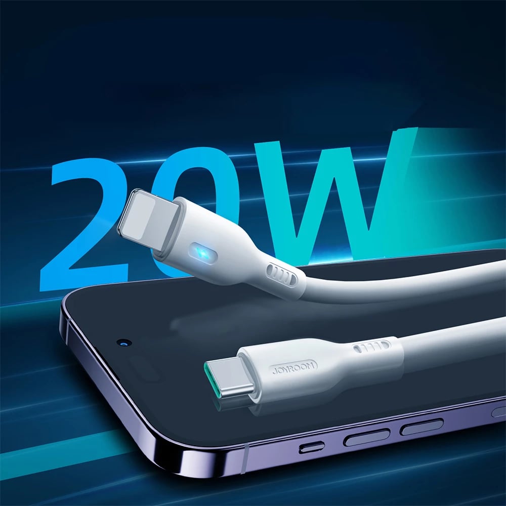 Kabllo Joyroom S-CL020A13, USB-C në Lightning, 2m, 20W, e bardhë