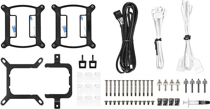 Ftohës me lëng Thermaltake TH360 V2 Ultra ARGB, 3x120mm, Snow Edition, bardhë