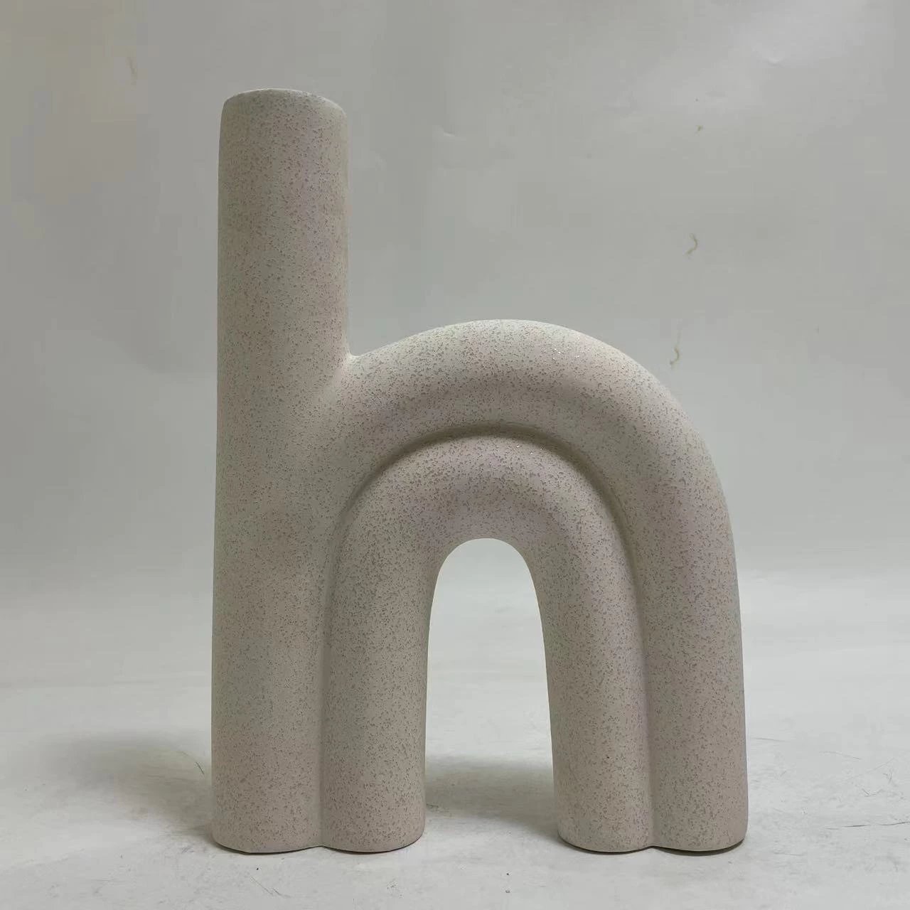 Dekor tavoline qeramike ARCON FH4638.01 ngjyrë e bardhë me kristalizim 25x6x35Hcm