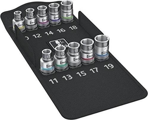 Set bitash për arra WERA 8790 HMC HF 1, 10 copë, çelik inox