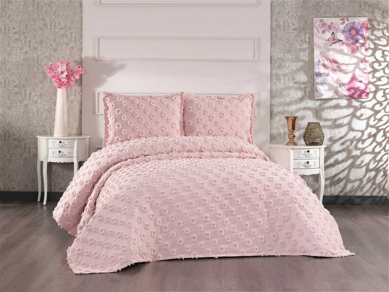 Set mbulesë dysheku dopio, Hayal, ngjyrë pluhur