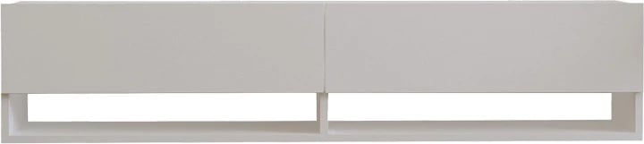 Mobilje muri për TV Melosa, ngjyrë e bardhë, 141x30x31cm