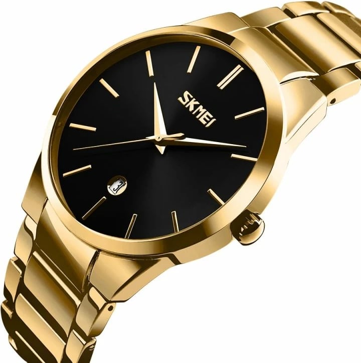 Orë dore për meshkuj Skmei, ari e zezë