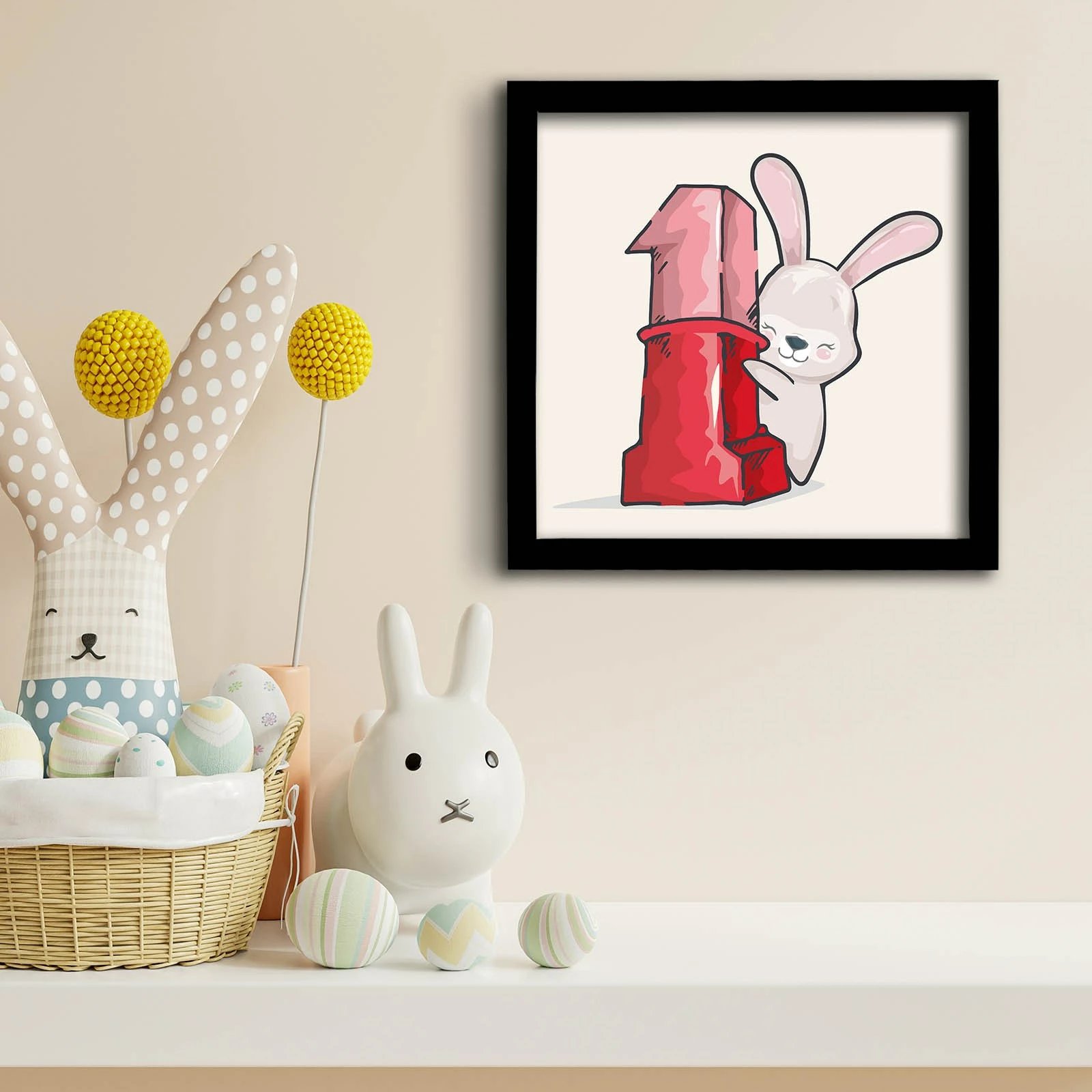 Pikturë dekorative me kornizë MDF, Wallity, 3333SCT-002, 33x33cm