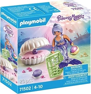 Set lodrash Playmobil Princess Magic 71502, sirenë me guaskë dhe aksesorë