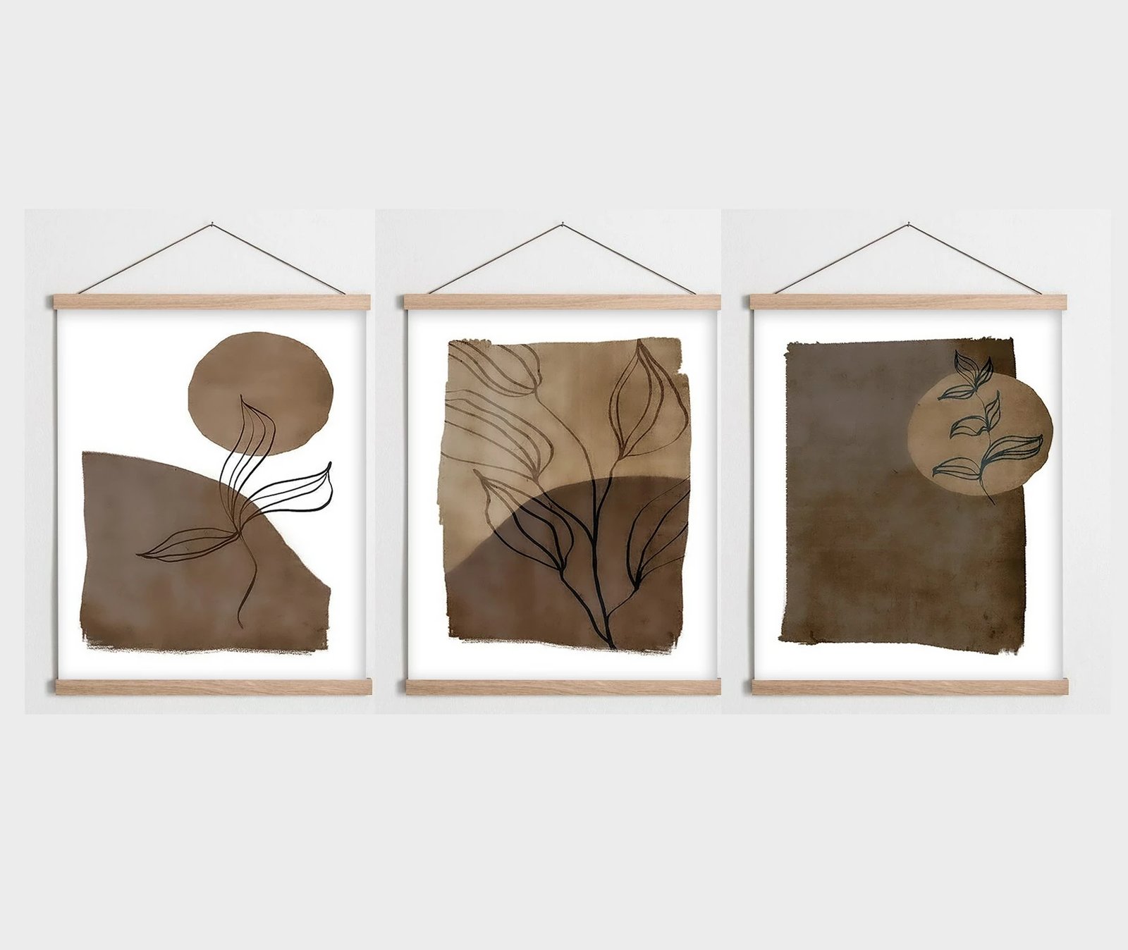 Pikturë dekorative me kornizë (3 copë), Wallity, SRG06
