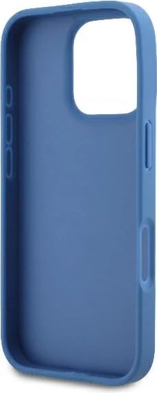 Mbështjellës Guess Crossbody 4G Metal Logo për iPhone 16 Pro Max, Kaltër