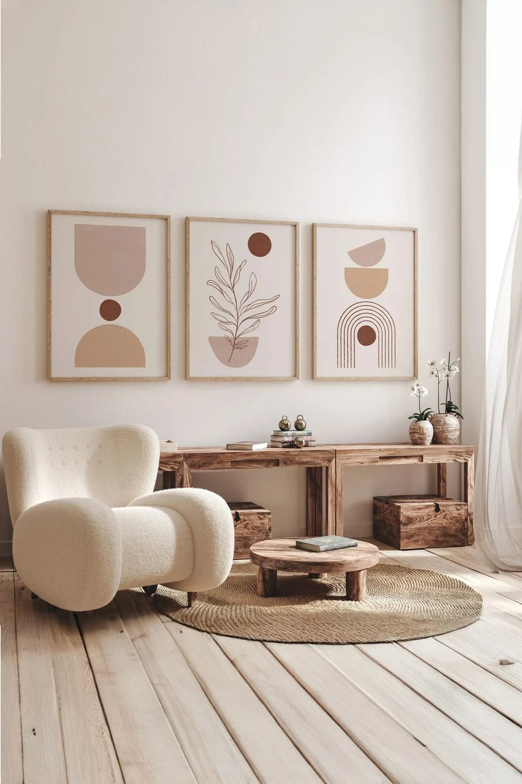 Pikturë dekorative me kornizë (3 copë), Wallity, 3Dartsohoset85