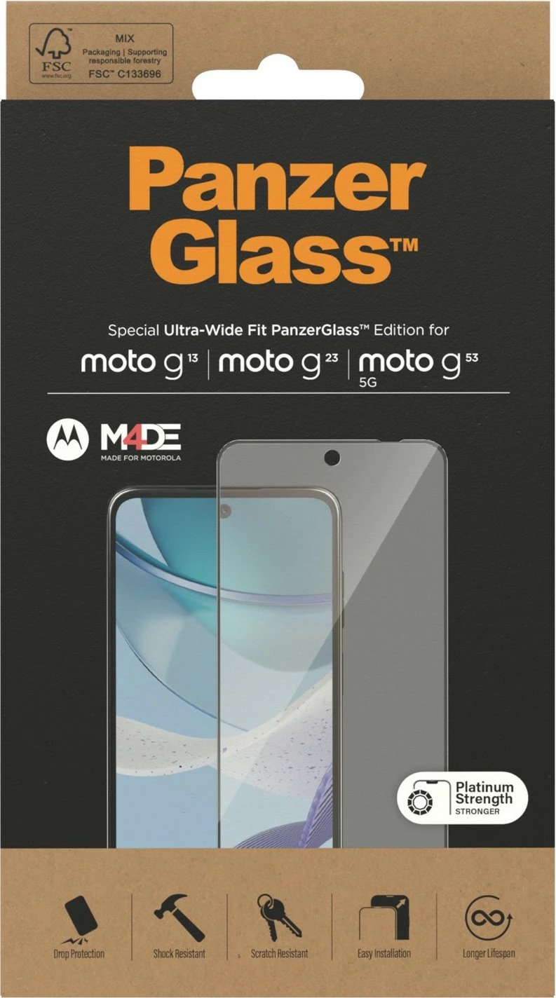 Mbrojtës ekrani PanzerGlass për Motorola moto g13/g23/g53 5G
