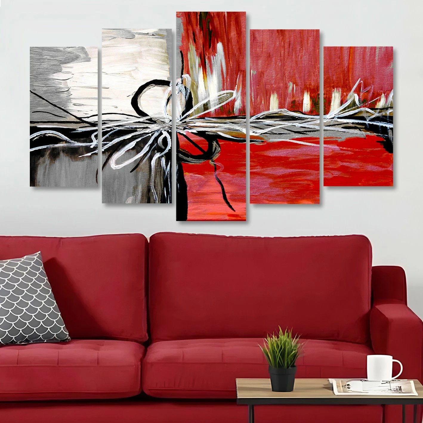 Pikturë dekorative MDF (5 pjesë), Wallity, 5MDF4527_60100, 100x60cm