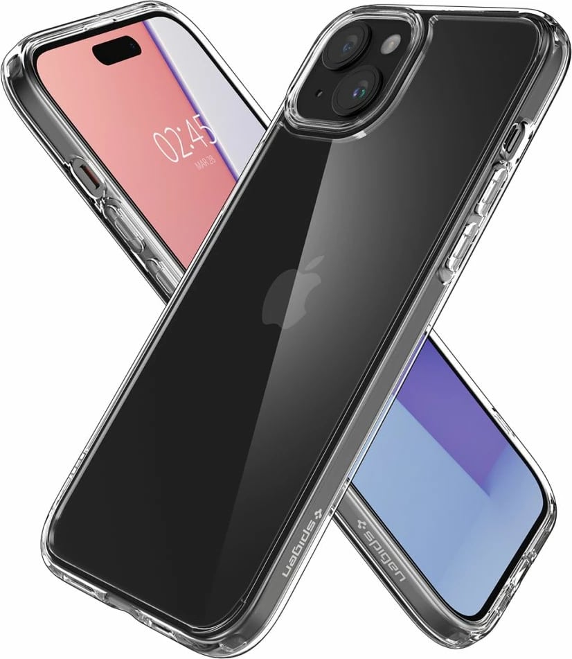 Mbështjellës Spigen Ultra Hybrid për iPhone 15 Plus, Transparent