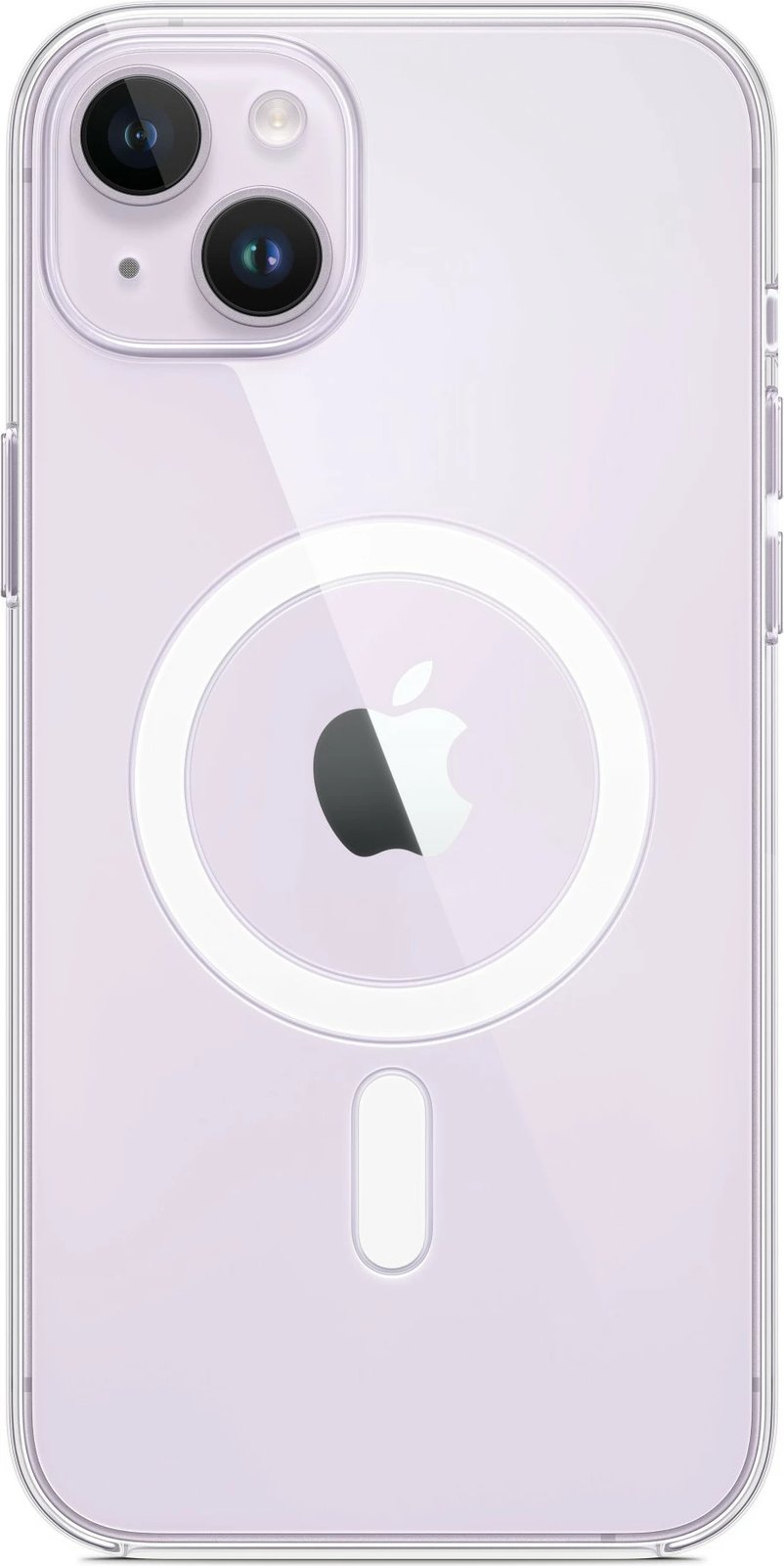 Mbështjellës Apple iPhone 14 Plus Clear Case me MagSafe, transparent