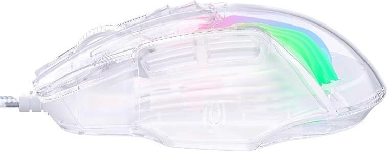 Maus lojërash ONIKUMA CW923 me tela, RGB, Transparent
