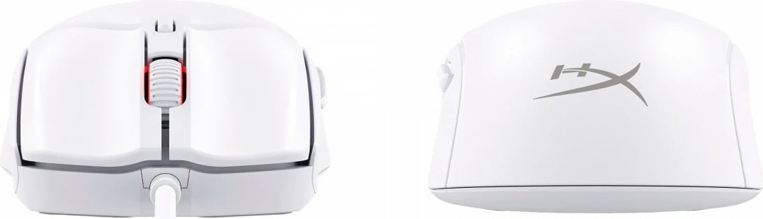 Maus HyperX Pulsefire Haste 2 6N0A8AA 26000 DPI, 8000 Hz, 6 butona, sensor optik, me kabëll USB, 53 g, RGB, i djathtë, i bardhë