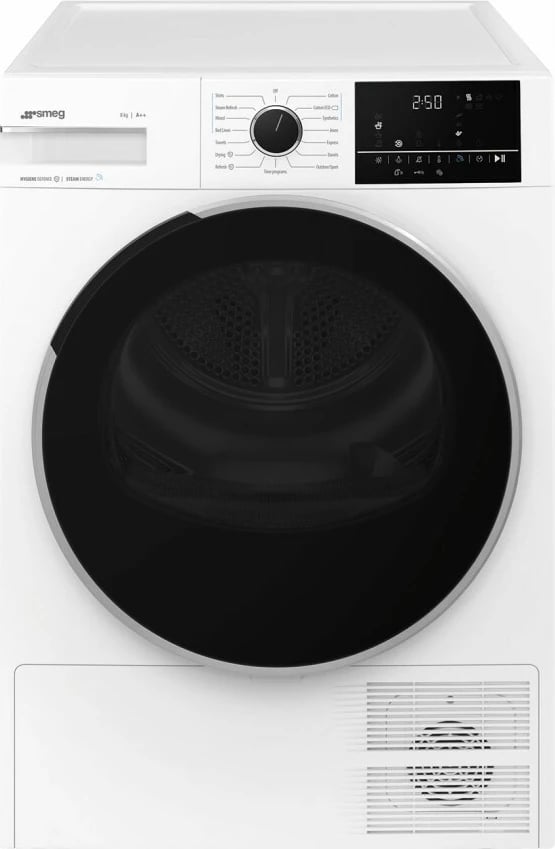 Tharëse e rrobave SMEG DNP82SEIN, 8 kg, e bardhë