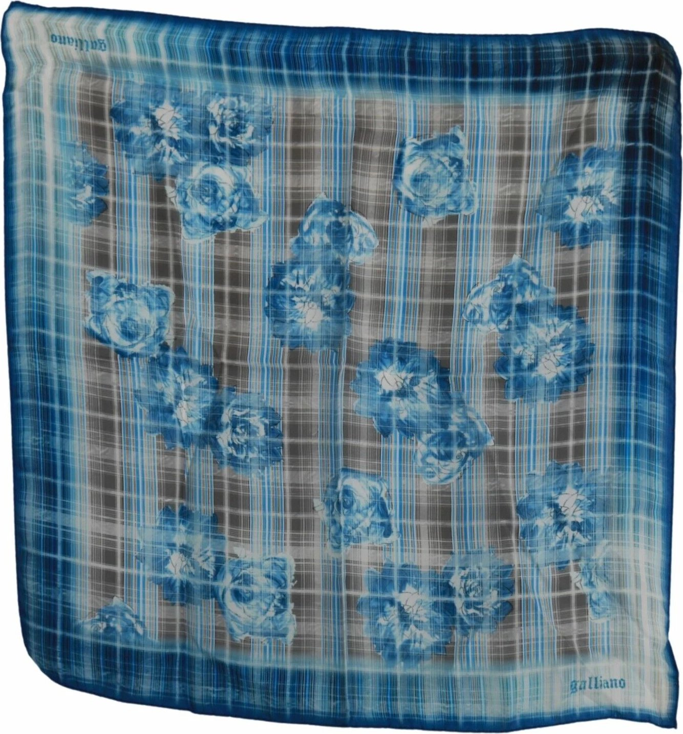 Shall për meshkuj John Galliano, i kaltër 