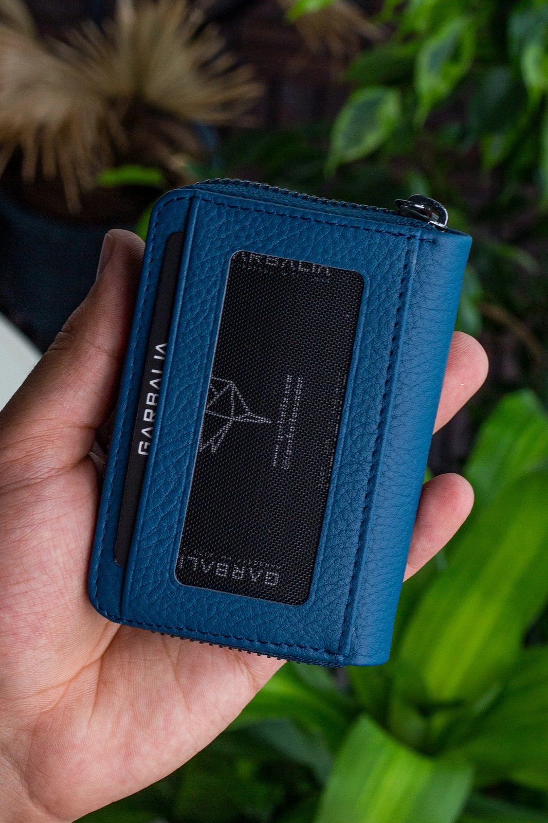 Mbajtës kartelash Zoozie Bags, Clovis, ngjyrë blu petrol