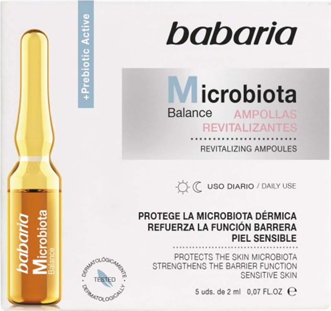 Ampulla revitalizuese Babaria Microbiota Balance unisex 5 copë