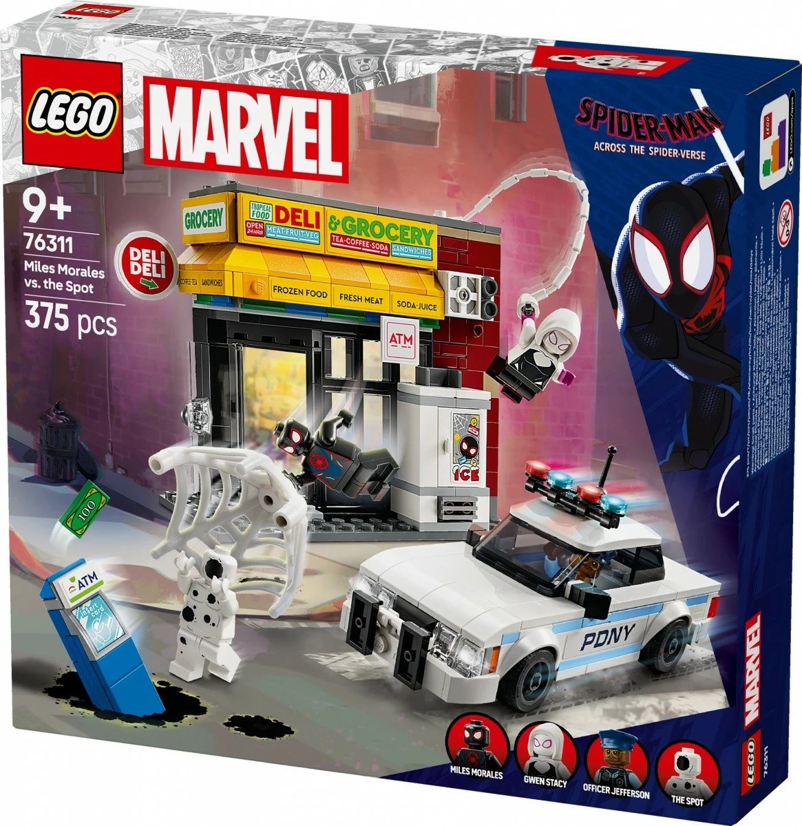 Set LEGO Marvel Super Heroes 76311 Miles Morales vs Spot, 375 pjesë