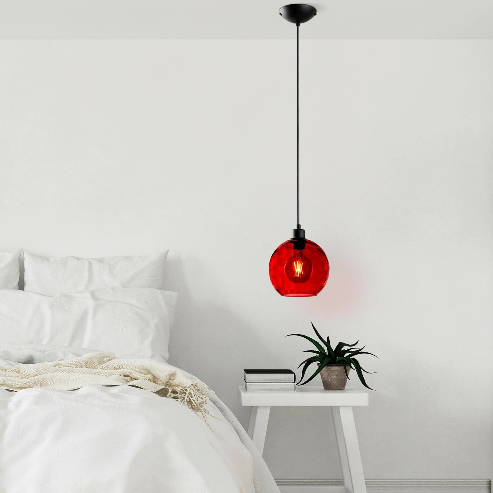 Llambë tavani Opviq Benek, metal i kuq, 20-14301