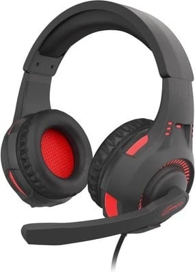 Kufje Genesis Radon 210, 7.1, USB, të zeza-kuqe