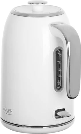 Zierëse uji elektrike, Adler, AD 1341, 1.7 L, element çeliku inox, STRIX, bazë 360°, e bardhë