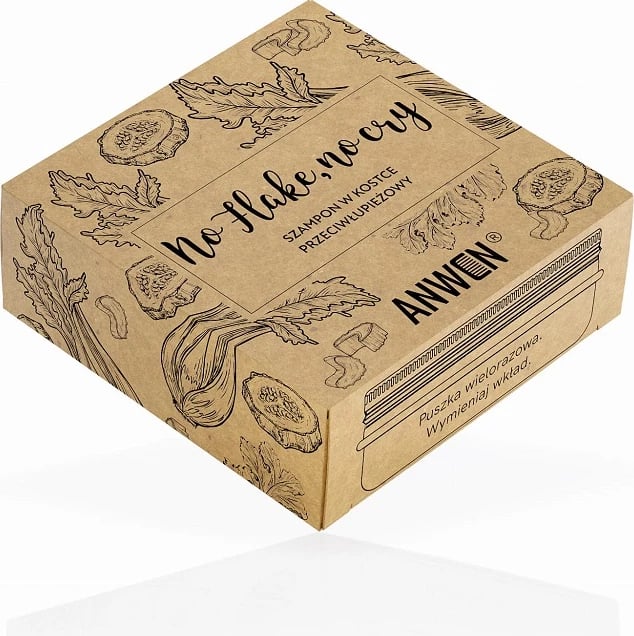 Shampon bar për femra Anwen No Flake No Cry, 75g + kuti alumini
