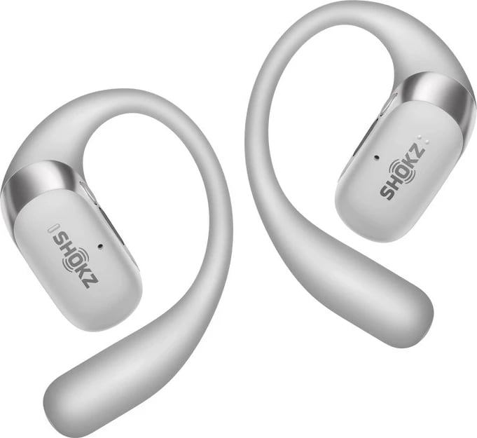 Kufje wireless SHOKZ OpenFit 2+, ear-hook, Bluetooth, Gri