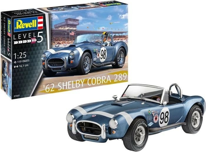 Model plastik Revell Shelby Cobra 289, 1:25, 119 pjesë, Blu
