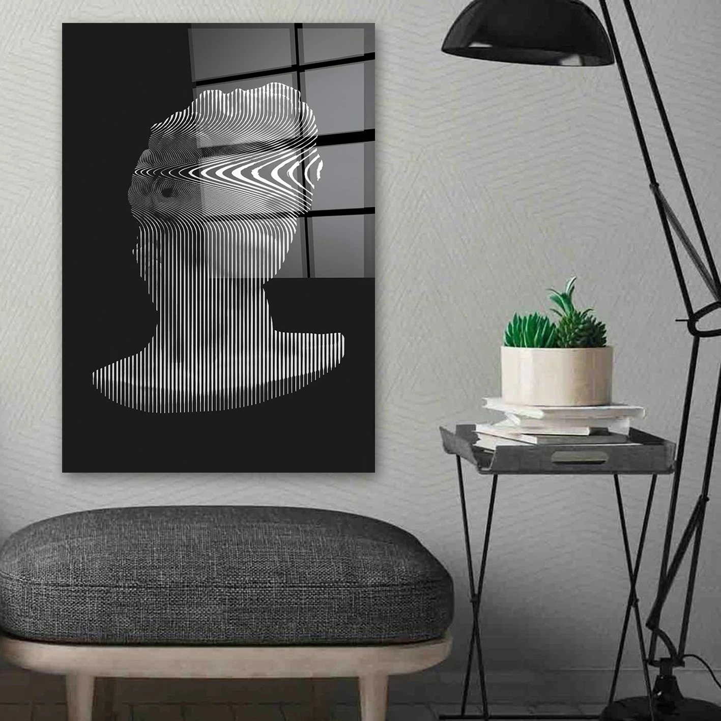 Pikturë dekorative prej xhami të temperuar, Wallity, CAM3758 - 70100