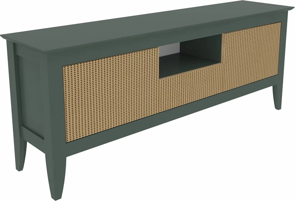 Komodë TV Skye Decor, ngjyrë e gjelbër, hazeran, moderne