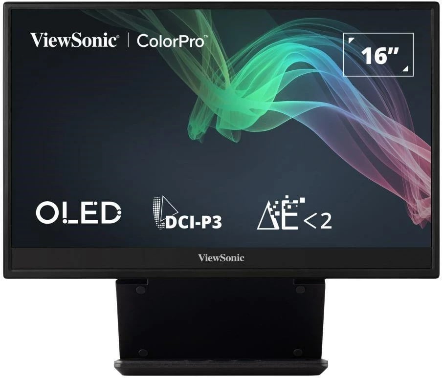 Monitor portativ ViewSonic 15.6" VP16-OLED, microHDMI, 2xUSB-C, Altoparlantë 2x1W