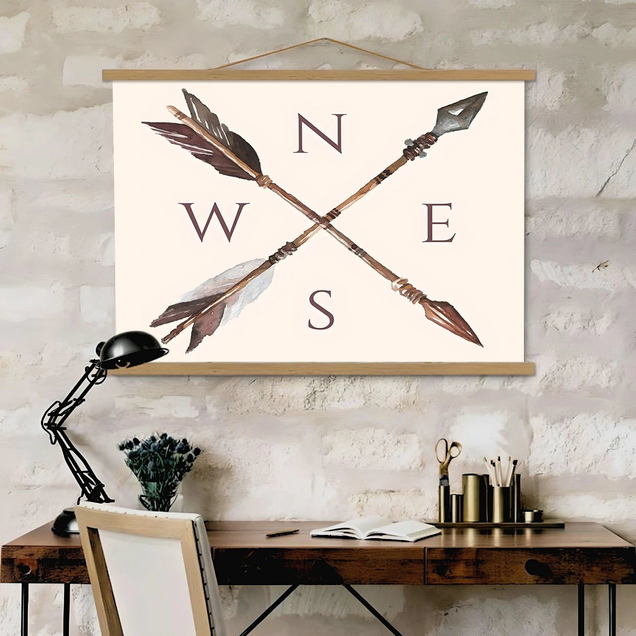 Pikturë dekorative me kornizë, shumëngjyrëshe, Wallity MRG17, 50x70cm