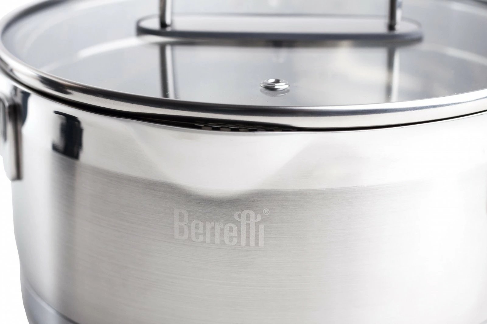 Tenxhere çeliku Berretti Mistral BR-7351, 4.5 L, 26 cm, me kapak, Steel