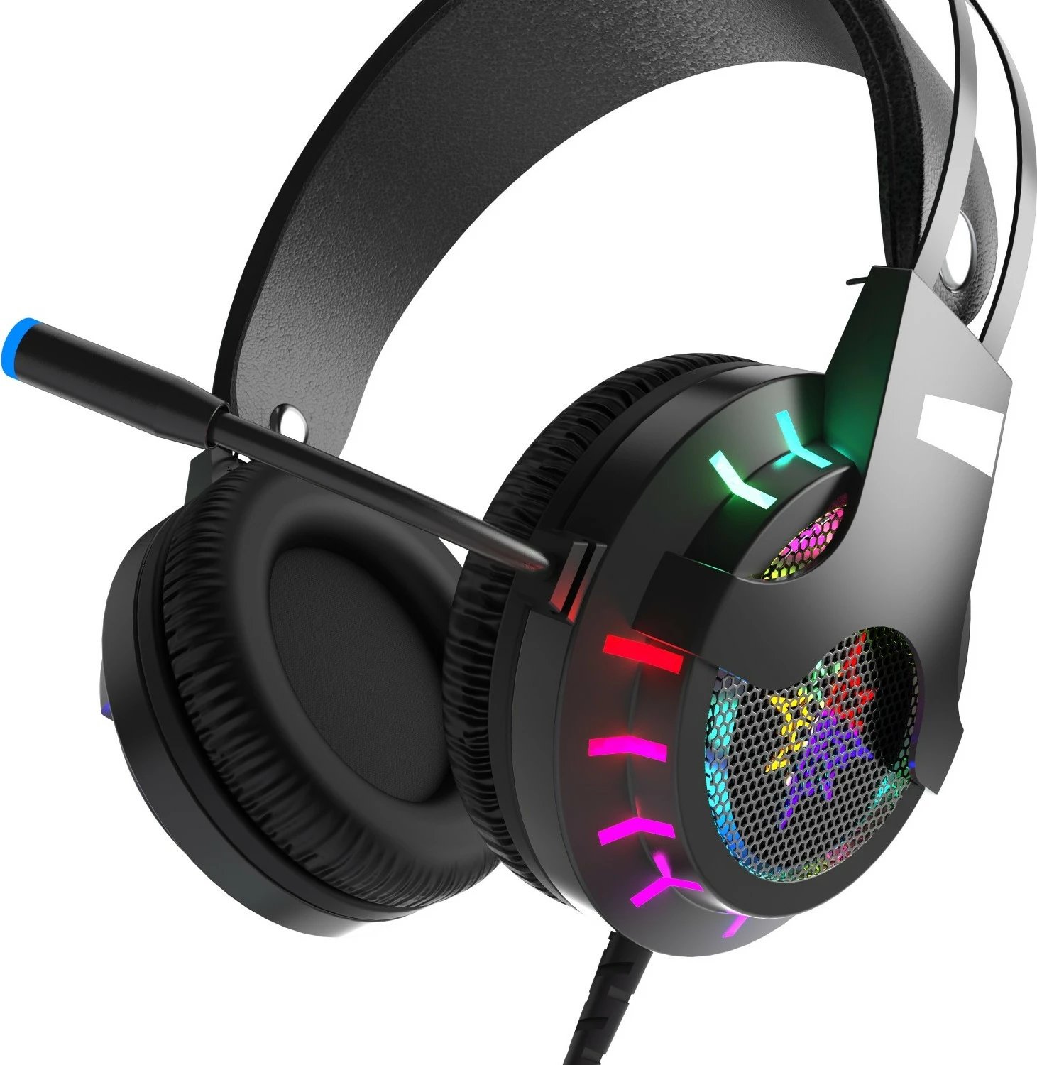 Kufje gaming INCA IGK-TX12, USB, 7.1, RGB-LED, vibrim