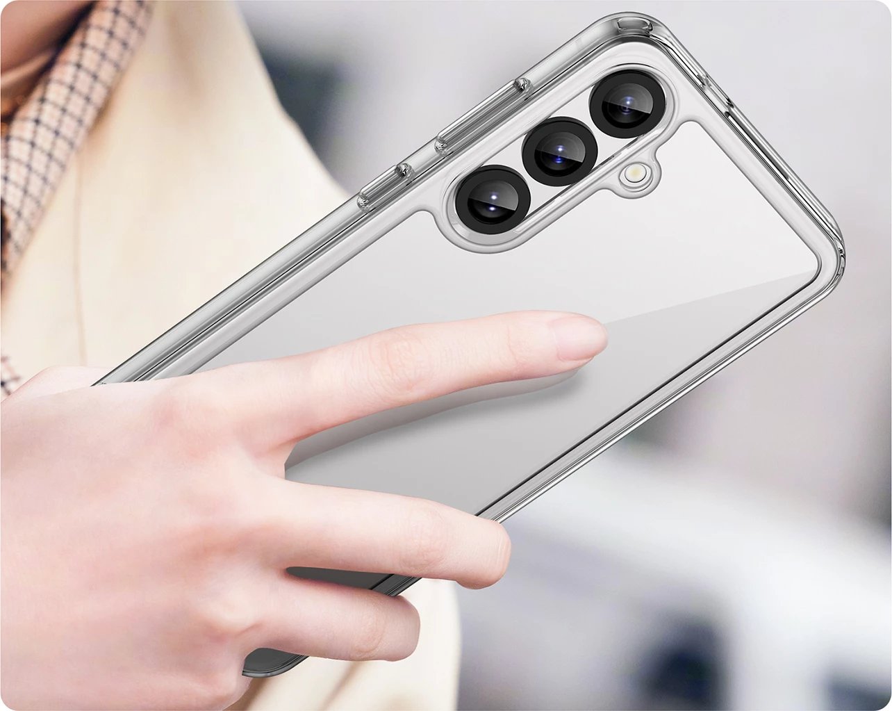 Mbështjellës Hurtel Outer Space Case për Samsung Galaxy A36, Transparent