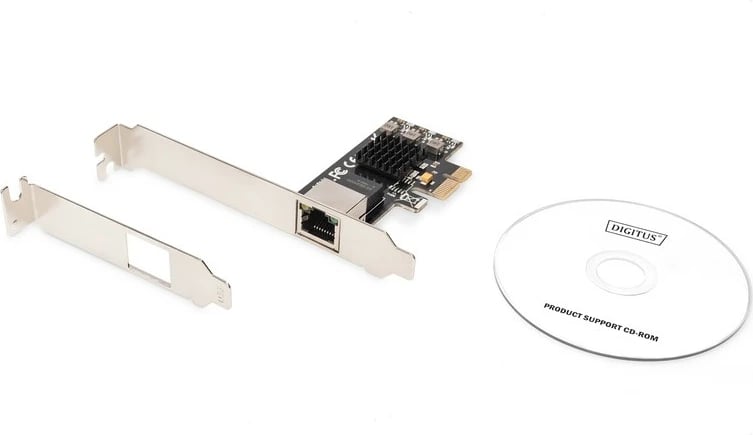 Kartë rrjeti Digitus DN-10135, PCI Express, 2.5 Gigabit LAN, 1x RJ45 Kartë rrjeti Digitus DN-10135, PCI Express, 2.5 Gigabit LAN, 1x RJ45