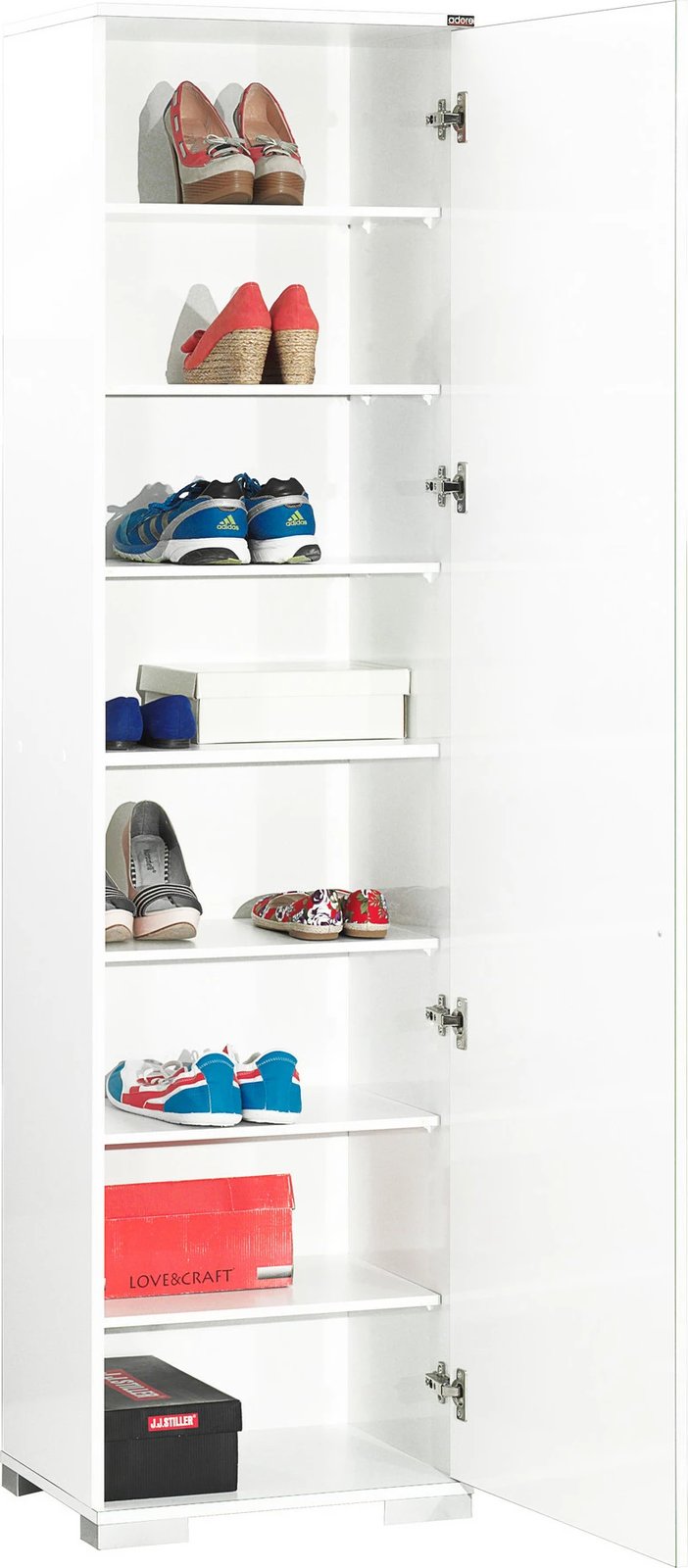 Dollap multifunksional, ngjyrë e bardhë, Hanah Home, Adr-408-Pp-1, 50x187x35 cm