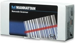 Skaner barkodësh MANHATTAN Kontakt CCD, USB, i zi